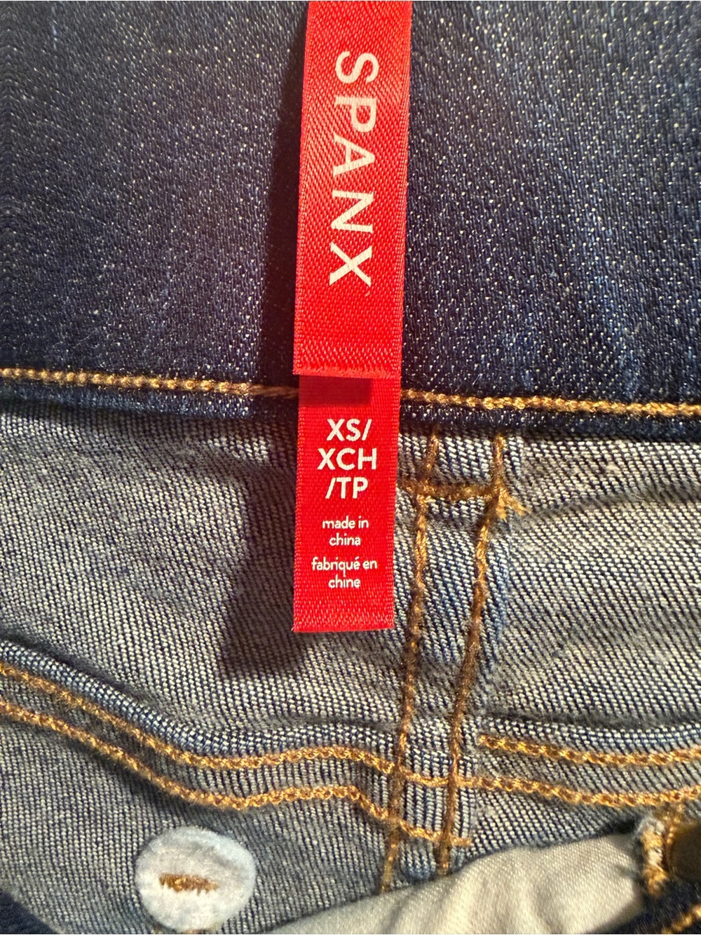 SPANX Flare Jeans Midnight Shade Dark Wash Size XS NWT $148 - Picture 3 of 7